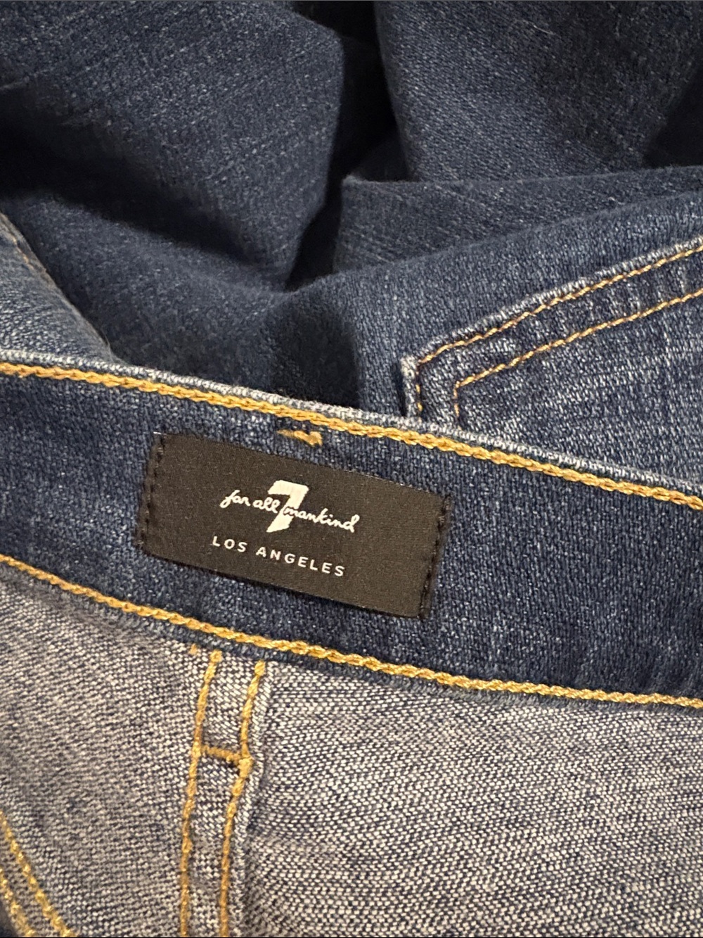 7 For All Mankind Josefina Button Fly Boyfriend Slim Fit Jeans 27 - Picture 8 of 10